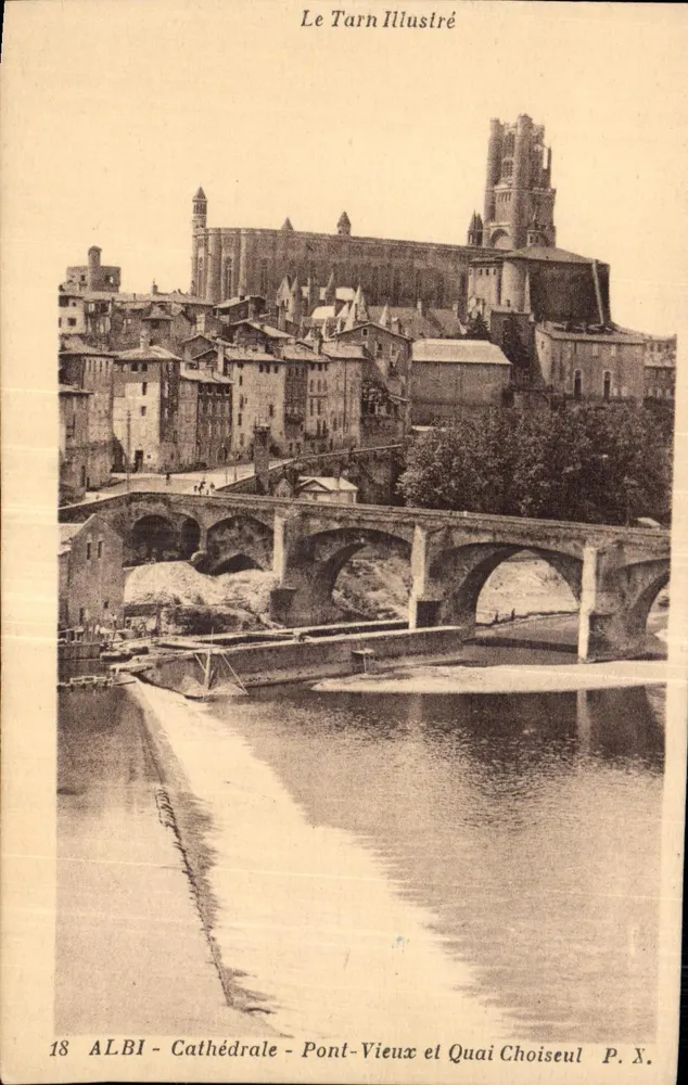 Albi - Kathedrale, alter Brücke und Choiseul-Ufer — Le Tarn Illustré, n°18 - Vorderseite