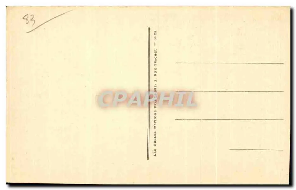 Antike Ansichtskarte Grand Séminaire Aubert de la Castille — La Crau (Var) — Verlag C.A.P. — N° 5 - Rückseite