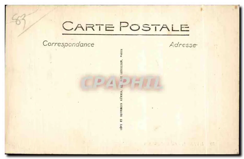 Hyères - La Rade — widok wielu łodzi przy wodzie, z okrętami na horyzoncie — wydawca nieznany, n° 39 - Rewers