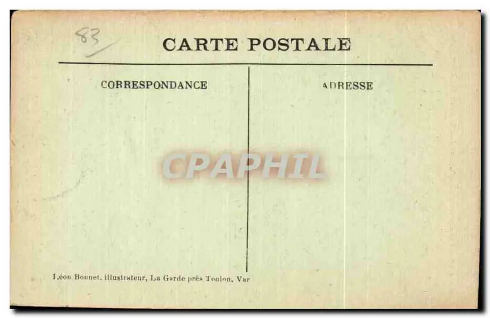 Hyères-les-Palmiers — Burgtor von Barrue (12. Jahrhundert) — C.L.A.B. (Serie Var) - Rückseite