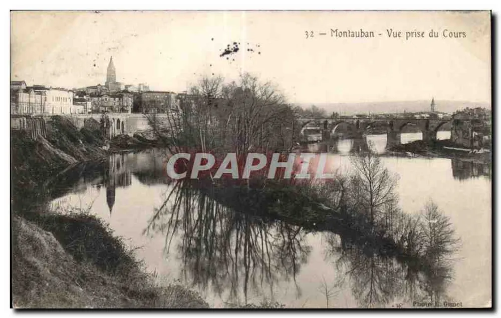 Montauban — Vista tirada do Cours — Foto G. Gimpel - Frente