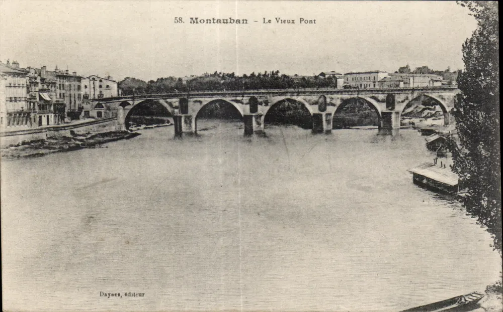 Montauban — O Velho Ponte — Daynes, editor - Frente