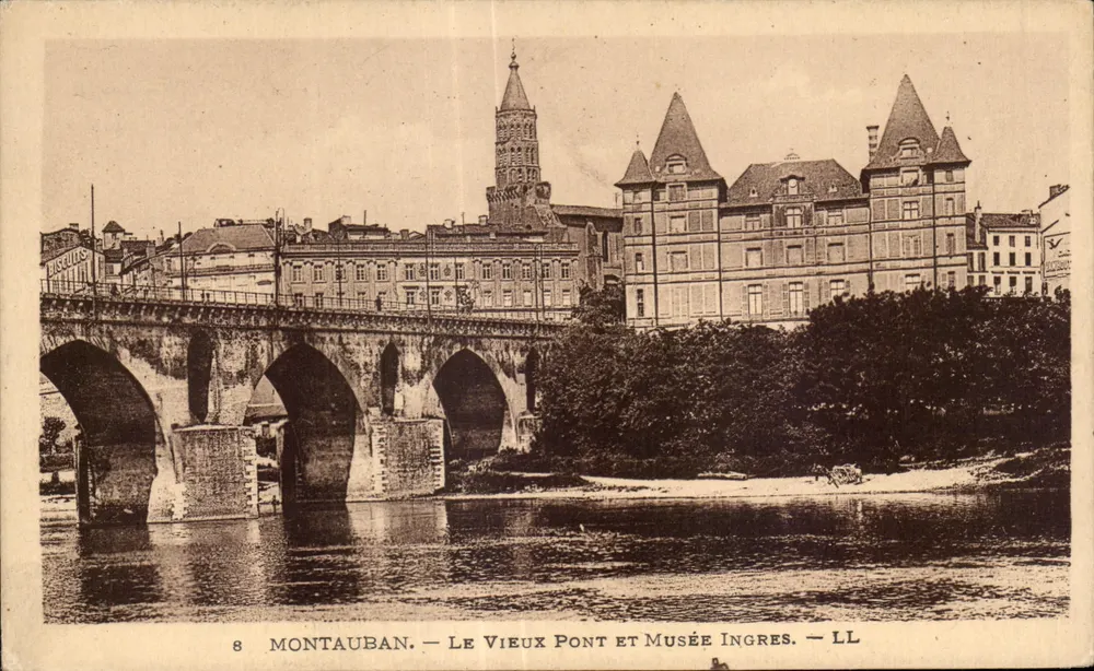 Montauban — Der Alte Brücke und Ingres-Museum — LL - Vorderseite