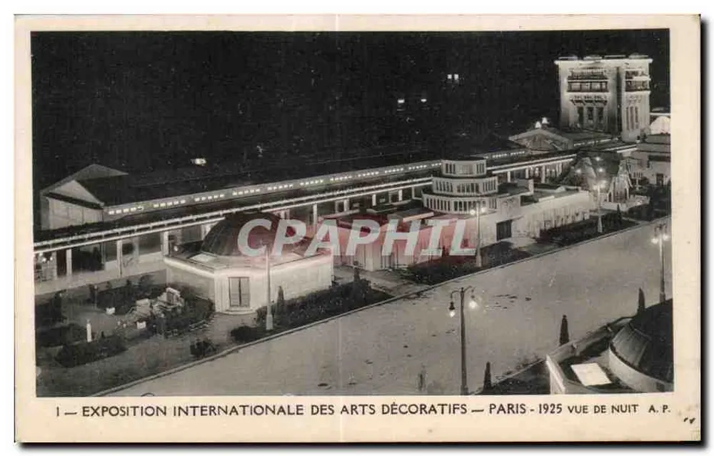 Internationale Ausstellung für Dekorative Künste — Paris — 1925 Nachtansicht — A.P. n°1 - Vorderseite