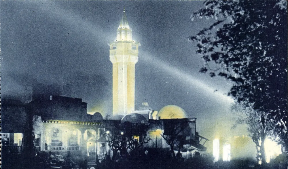 Moschee von Tunis — Nachtsicht — Graun & Cie, Paris - Vorderseite