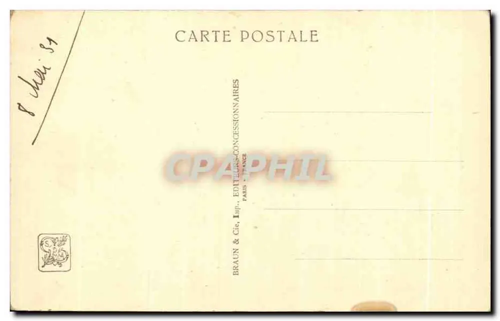 Tempio di Angkor — Esposizione Coloniale Internazionale — Parigi 1931 - Verso