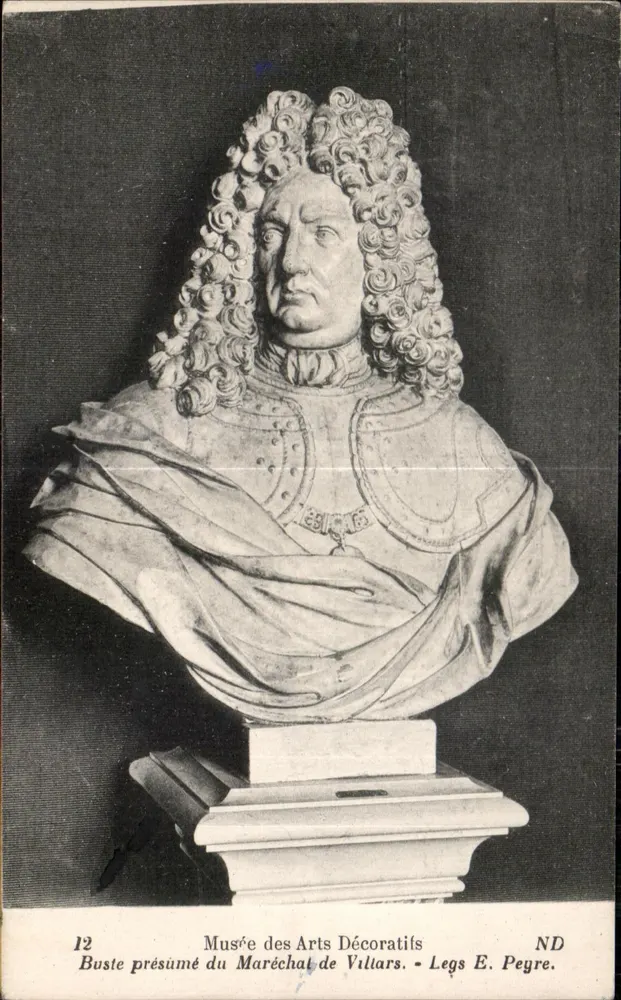 Vermuteter Kopf des Marschalls de Viltars — Musée des Arts Décoratifs — Geschenk von E. Peyre — n°12 - Vorderseite