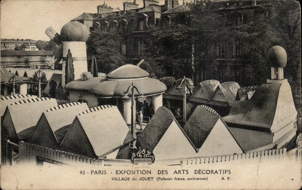 Paris - Exposition des Arts Décoratifs - Village du Jouet (Pelletier frères, Architekten) - Vorderseite