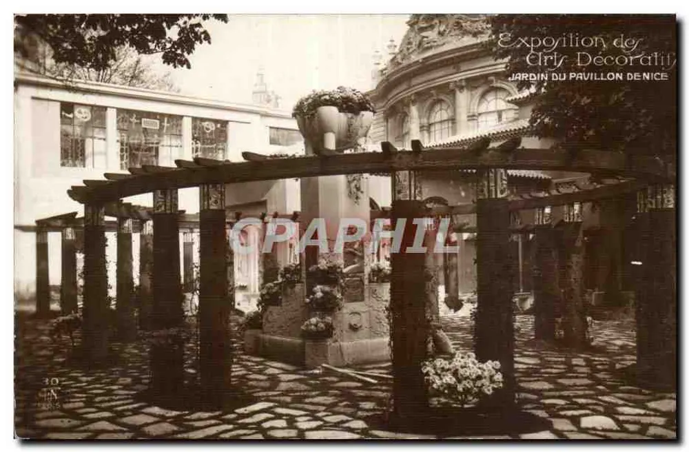 Garten des Pavillon de Nîce — Ausstellung der Dekorativen Künste — unbekannter Verleger, Nr. 30 - Vorderseite