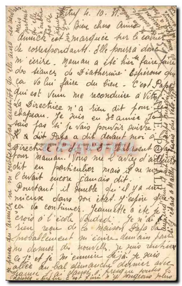 Vitry-le-François (Marne) — Denkmal des französischen Gedenkens (1870) — Verlag J. B. n°17 - Rückseite