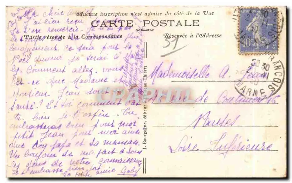 VITRY-le-FRANÇOIS (Marne) — Die Kathedrale — Edit. J. B. n°13 - Rückseite