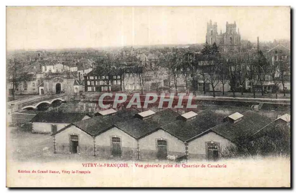 Vitry-le-François — Allgemeine Ansicht vom Cavalerieviertel — Édition du Grand Bazar, Vitry-le-François - Vorderseite