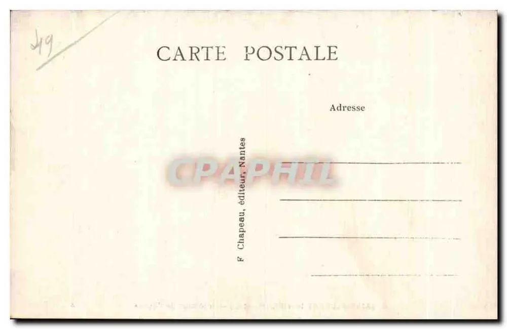 Saint-Florent-le-Vieil (M.-et-L.) — Innenansicht der Kirche — R. Chapeau, Verlag Nantes - Rückseite