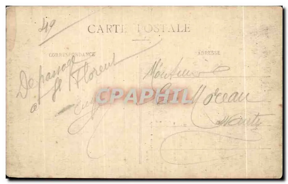 St-Florent-le-Vieil (M.-et-L.) — Coluna dórica inaugurada em 1828 — Editor A. Veillet - Verso