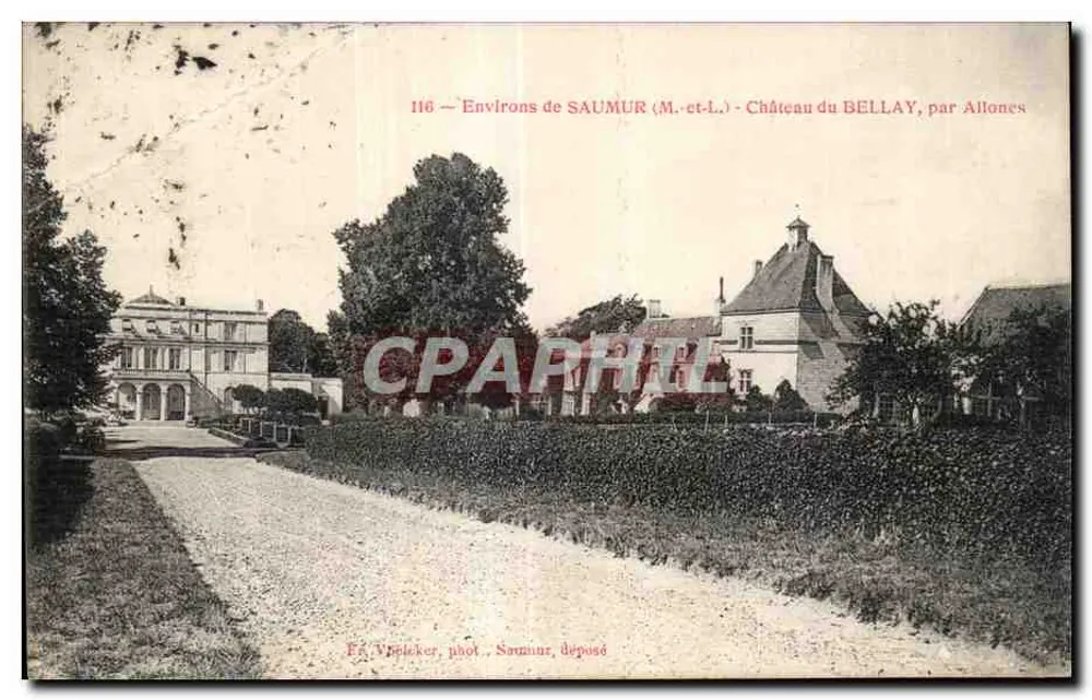 Château du Bellay — Umgebung von Saumur (Maine-et-Loire) — von Allones — Foto. F. Virelaker - Vorderseite