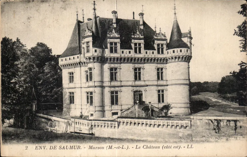 Około Saumuru - Marson (M.-et-L.) - Zamek (strona wschodnia) - Awers