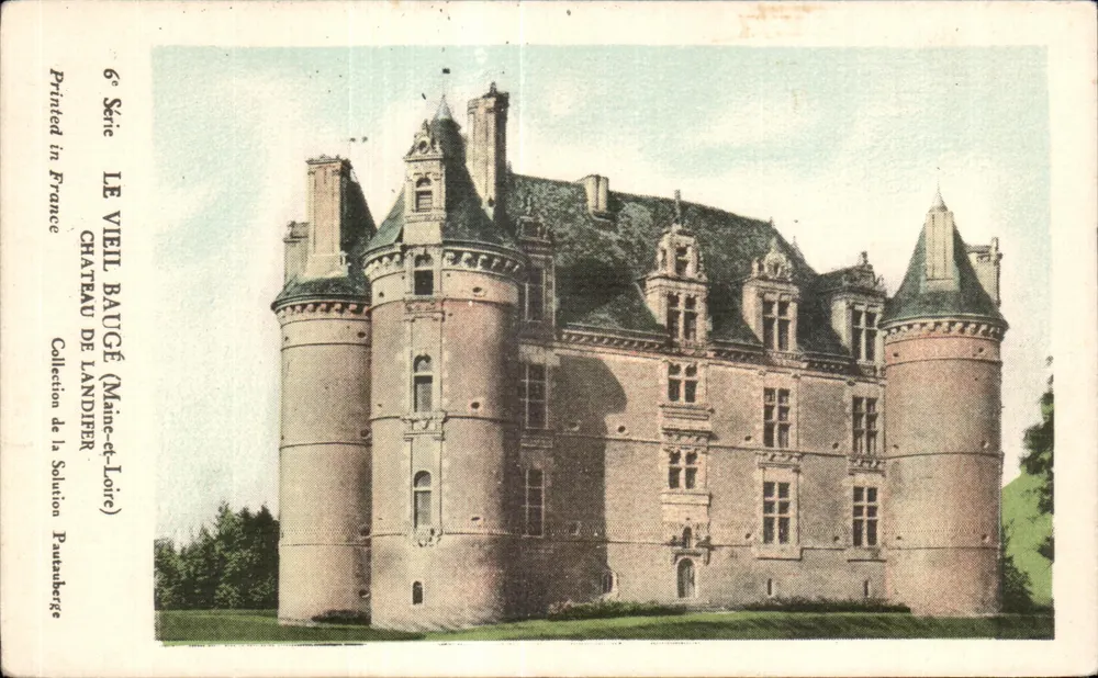 Das alte Baugé (Maine-et-Loire) — Schloss Landifer — 6. Serie, Sammlung Pauanberge Solution, gedruckt in Frankreich - Vorderseite