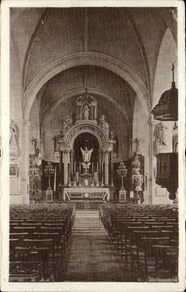 Baugé (M.-&-L.) — Interior da Igreja — editor Baugé (M.-&-L.) - Frente