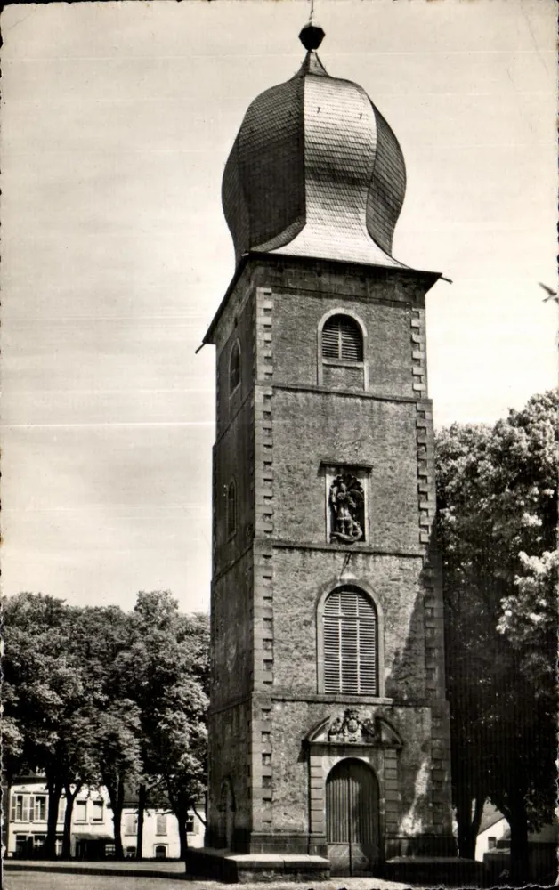 Mersch, Torre de São Miguel — reprodução integral — série n° 457 - Frente