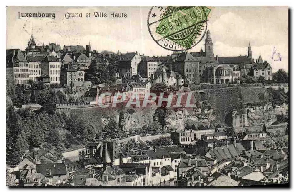 Luxemburg — Grund und Oberstadt — Ch. Bernhoeft, Luxemburg - Vorderseite