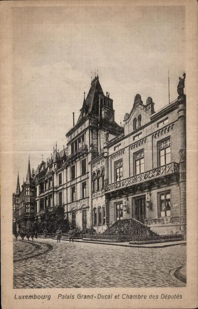 Luxemburg — Grandherzogliches Schloss und Abgeordnetenhaus — E. & Th. Wihel, Luxemburg-Station, Nr. 16 - Vorderseite