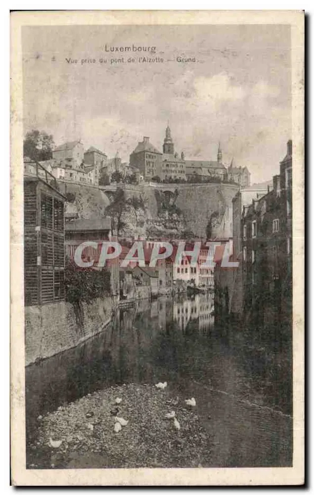 Luxemburg — Ansicht vom Aizotte-Brücke — Grund - Vorderseite