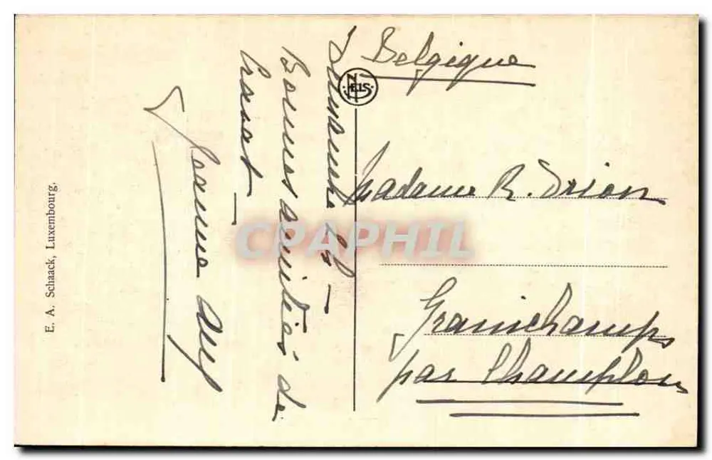 Luxemburg — Grund und Ville Haute — Verlag Nels - Rückseite