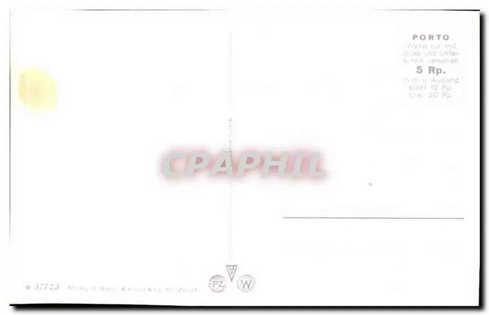 Silvapiana — lago e montanhas — Foto de Wahl & Vögele em Zurique, n° 37723 - Verso