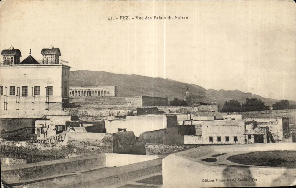 Fès - Vista dos Palácios do Sultão — Edição Halm-David Serépu, Fès - Frente