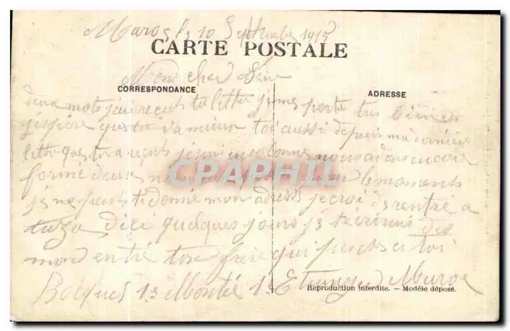 Marokko Oriental — M'coun, der Markt nahe den Mauern — J. Gaiser, phot.—Alger - Rückseite