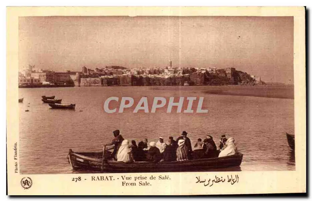 Rabat — Ansicht von Salé — Photo Flandrins, n° 278 - Vorderseite