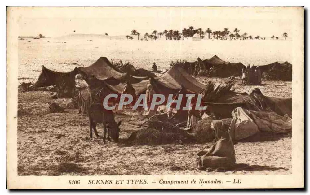 Acampamento de Nômades — Cenas e Tipos — LL — n° 6106 - Frente