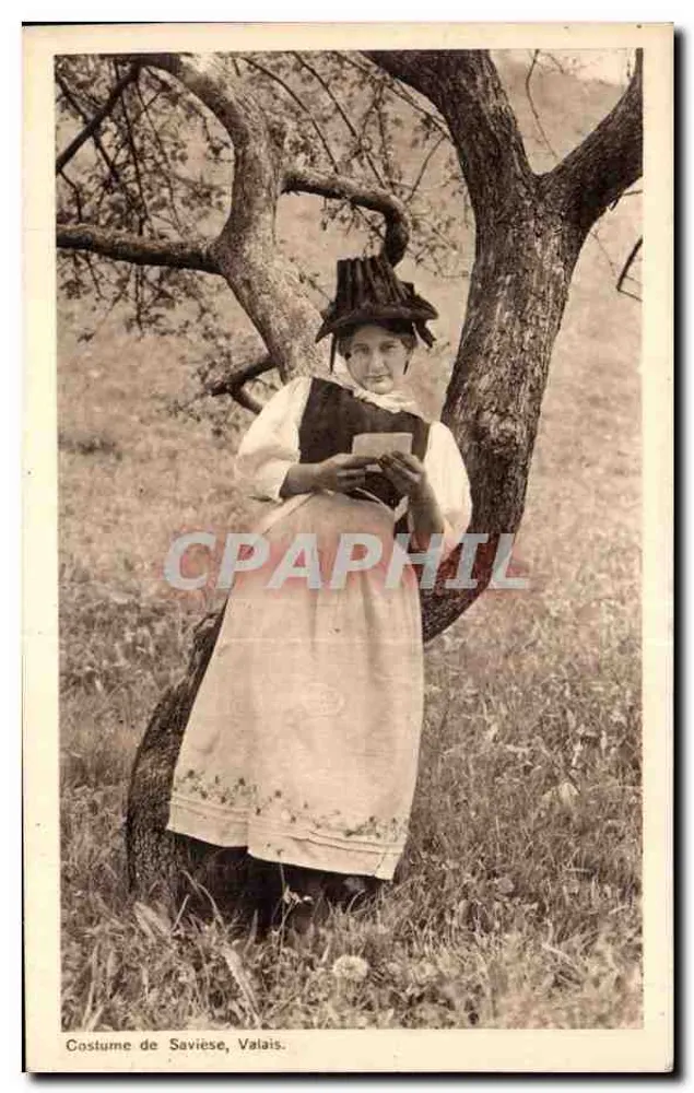 Traje de Savièse, Valais — Jullien frères, Genebra, n° 4460 - Frente