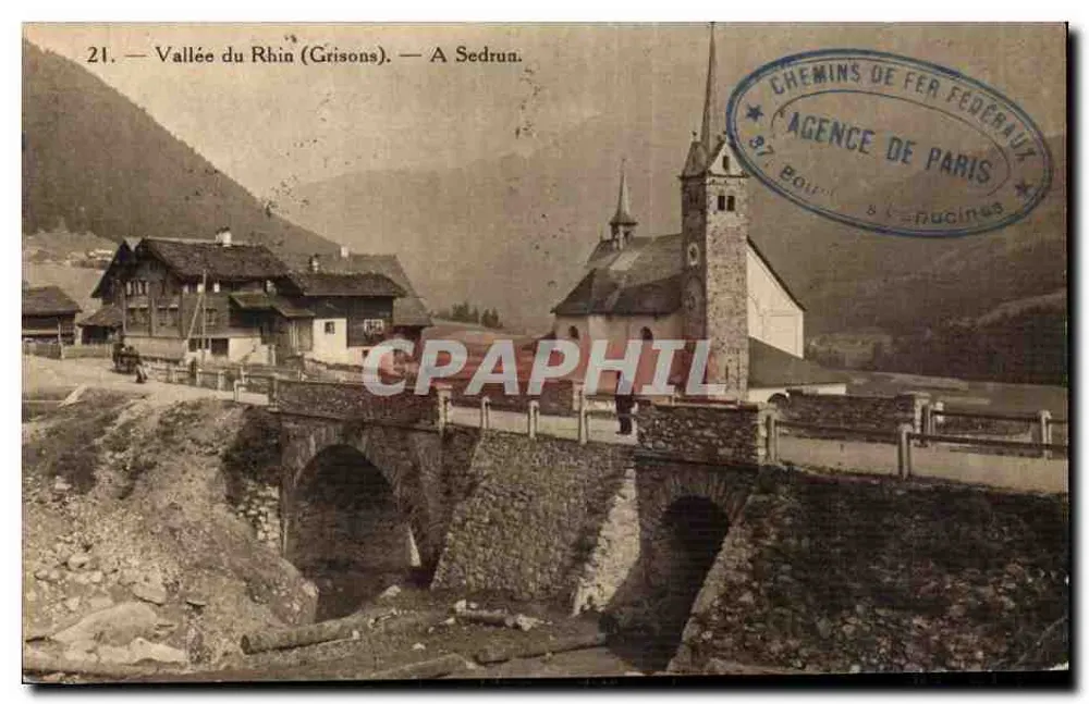 Vale do Reno (Grisões) — Em Sedrun — Agência de Paris - Frente