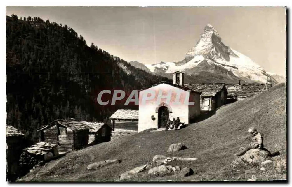 Zermatt, Findelen mit Matterhorn — editor Thor-E. Gyger, n° 15114 - Frente