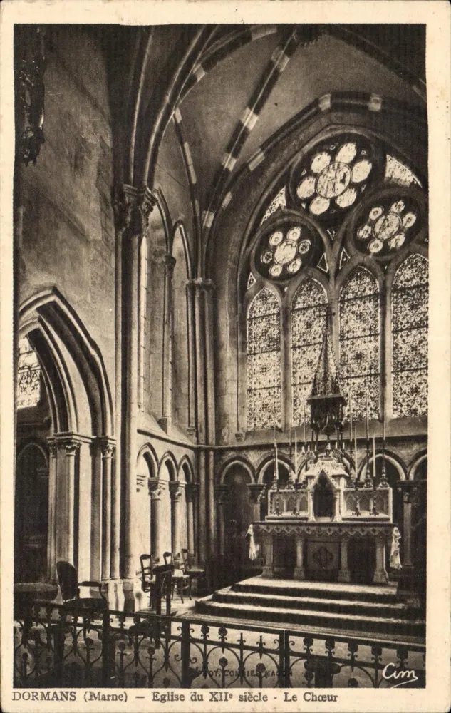 Dormans (Marne) — Chiesa del XII secolo — Il Coro - Recto