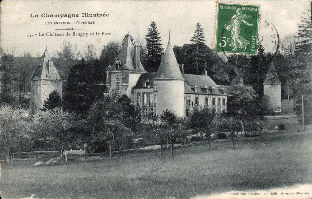 Het Kasteel van Brugny en het Park — La Champagne Illustrée, n°55 — Épernay (Deposito) - Voorkant