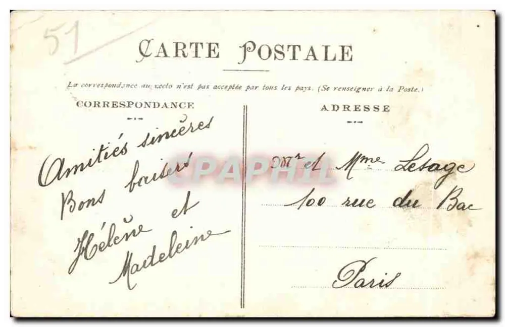 Het Kasteel van Brugny en het Park — La Champagne Illustrée, n°55 — Épernay (Deposito) - Achterkant