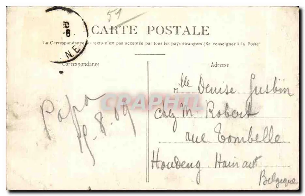 ÉPERNAY — Visão geral da Cidade — Aubey, editor Épernay - Verso
