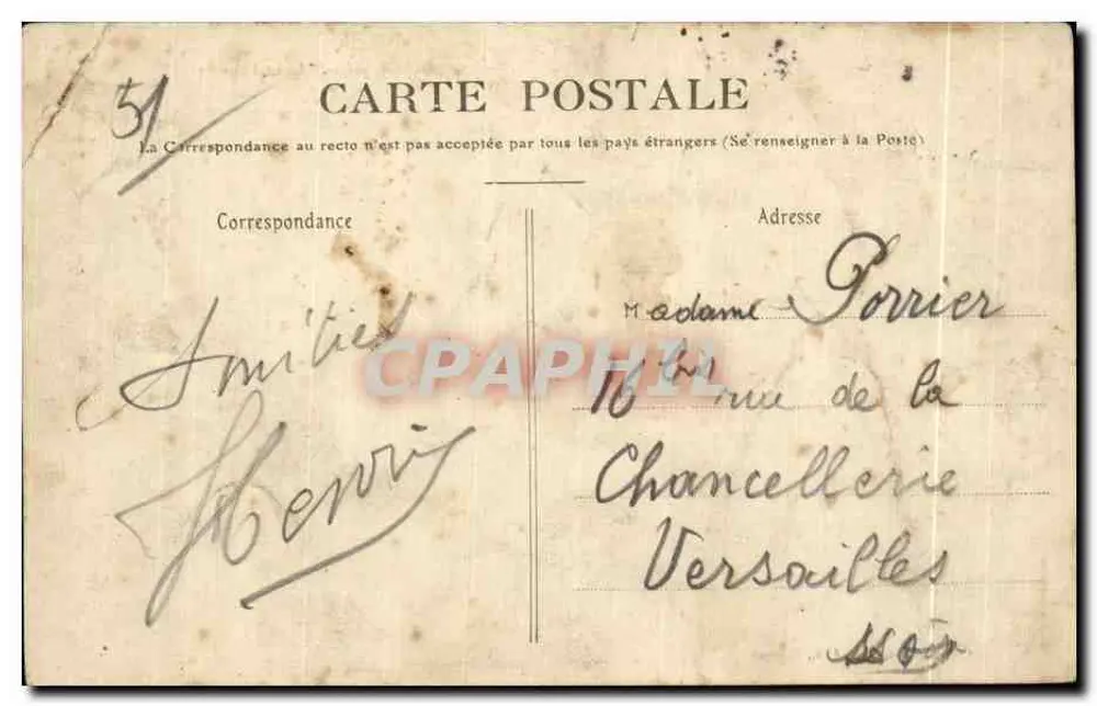 Pernay — Allgemeine Ansicht, aufgenommen von Saint-Laurent — Verlag: La Champagne - Rückseite