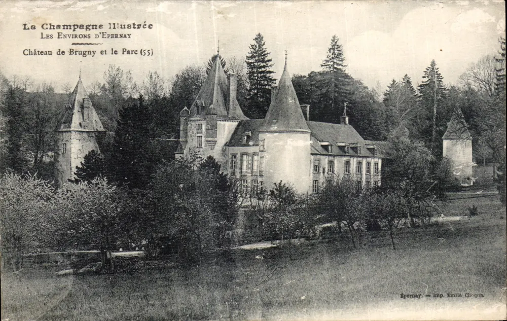 Schloss Brugny und der Park (55) — Épernay — Verlag Emile Chogna - Vorderseite
