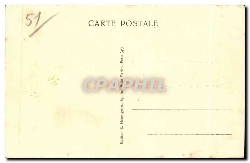 Epernay (Marne) — As Vindas e Epernay — Harmignies - Verso