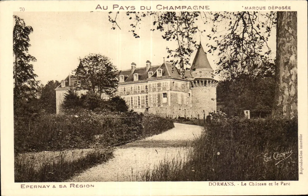 Dormans — Das Schloss und der Park — Edition Em. Choque, Épernay - Vorderseite