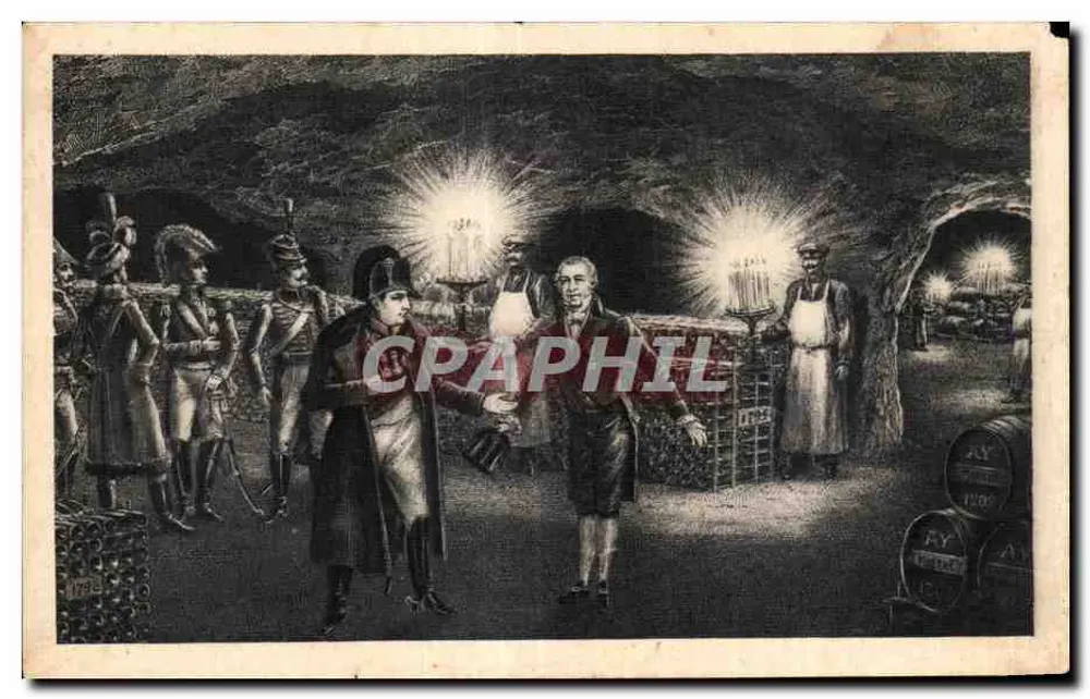 Napoleon I — Besuch in den Kellern von Moët & Chandon — Edition Moët & Chandon - Vorderseite