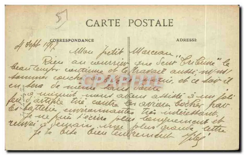 Fismes — Die Kirche — Äußere Ansicht — C. G., Verlag Fismes - Rückseite
