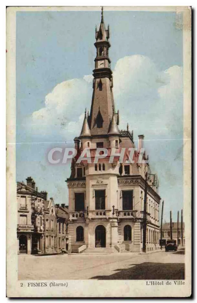 Fismes (Marne) — Das Rathaus — n°2 - Vorderseite