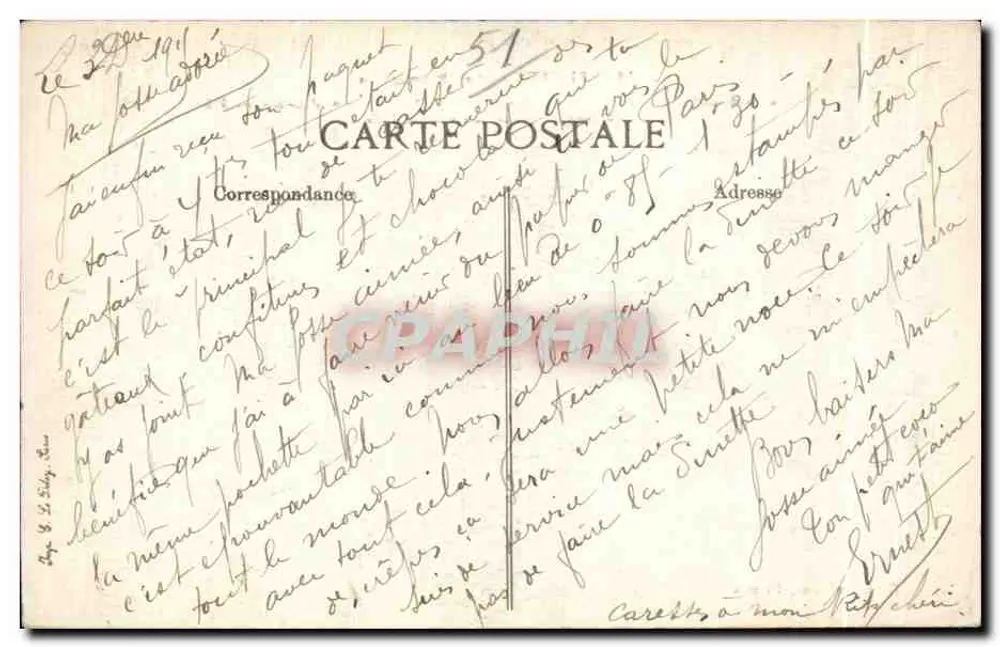 Fismes — Las Promenades — Editor C. G. Fismes, n°8 - Reverso