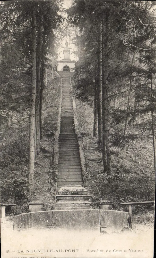 La Neuville-au-Pont — Treppenweg von Côte à Vignes — Martinet Heuillard, n°15 - Vorderseite
