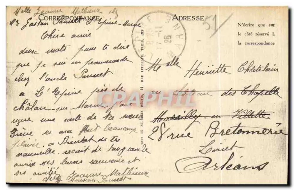 L'Épine (Marne) — Die Grande Rue und die Basilique Notre-Dame — ND - Rückseite