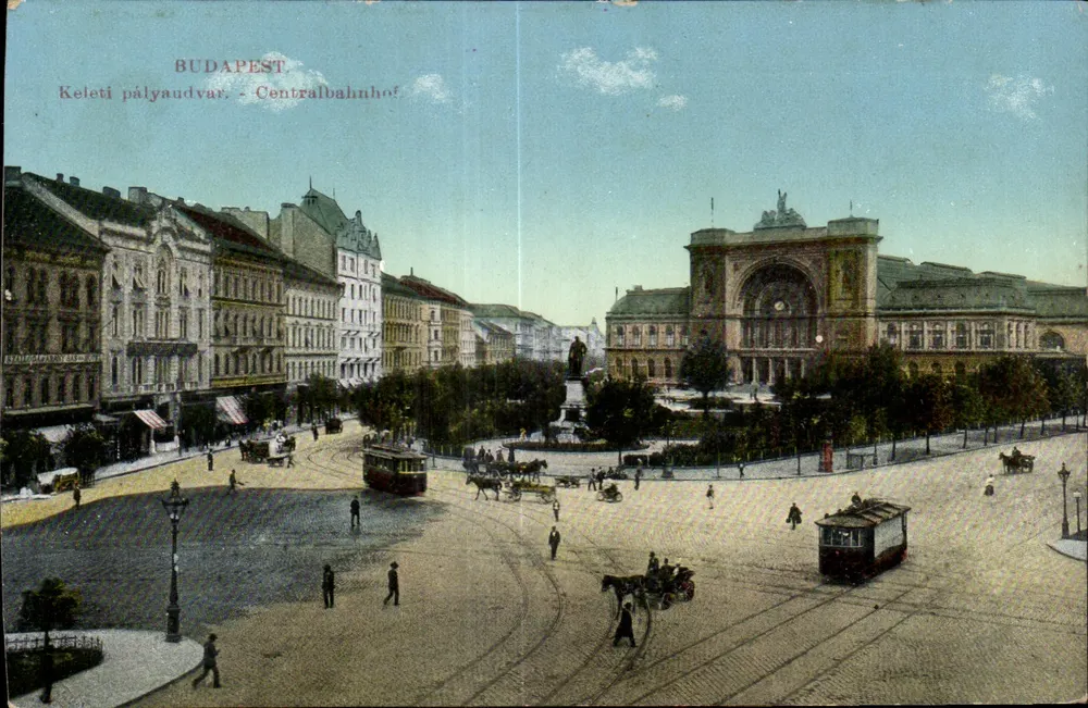 Budapest — Centraalstation Keleti pályaudvar — N.M. Bp. - Voorkant